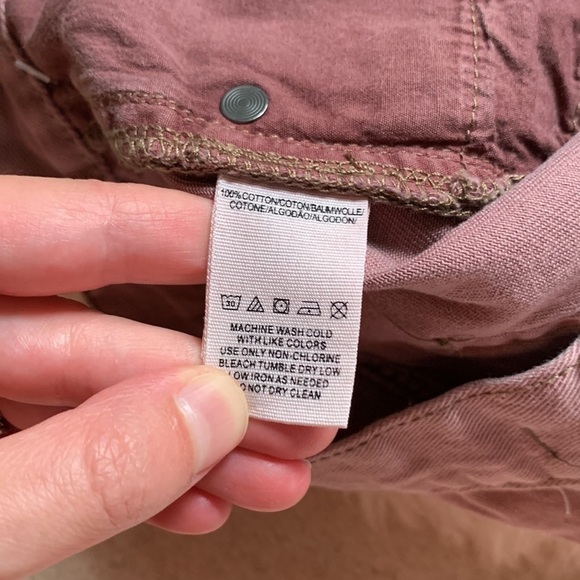 Free People Exposed Button Fly Distressed Jean Denim Shorts 27 - Picture 6 of 8